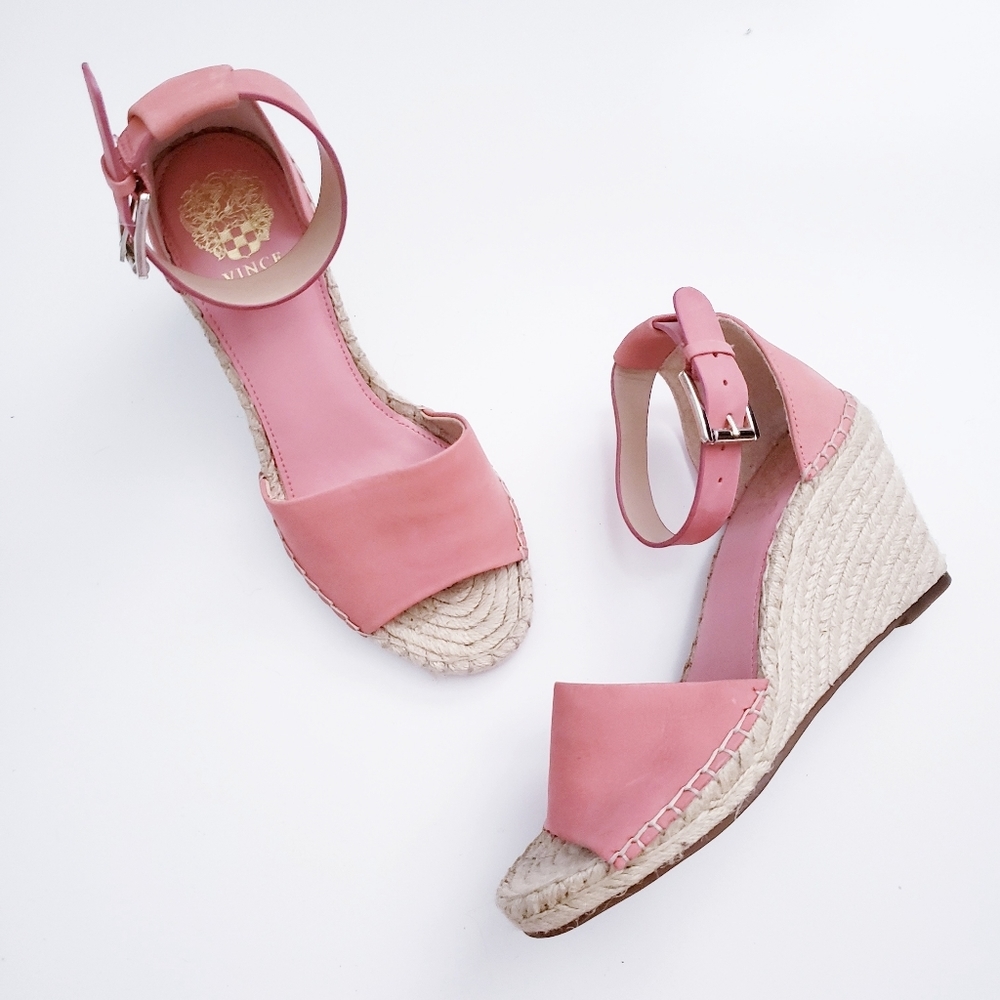 NWOT Vince Camuto Coral Leera Espadrille Wedge Sandal